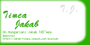 timea jakab business card